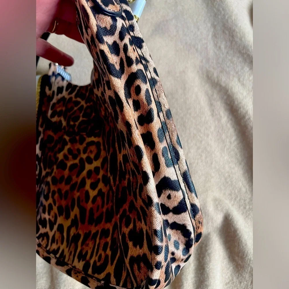 Animal Print Guitar Strap Messenger Crossbody Bag